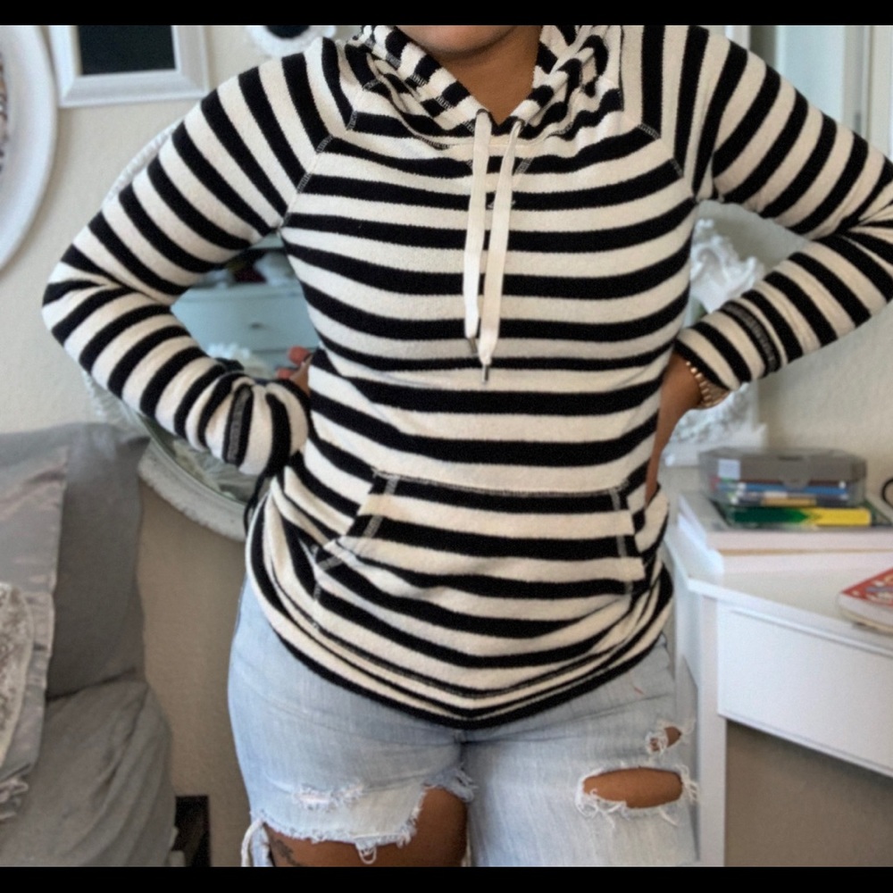 J. CREW striped yarn sweater